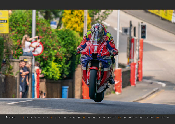 Wandkalender 2026 | Isle of Man Racer | High Quality Kalender im Grossformat A2 mit UV Lack – Bild 4
